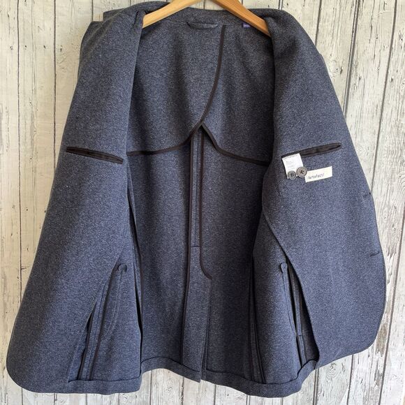 Artefact Mens Unstructured Knit Blazer Size M Heather Blue Preppy Office - Picture 10 of 14